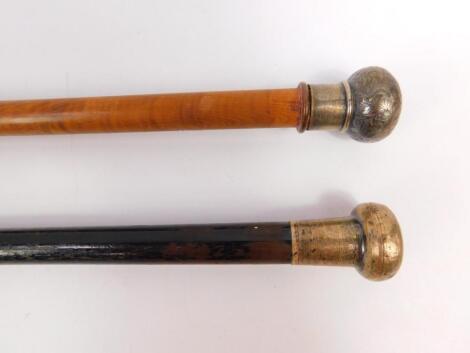 Two Victorian dandy canes