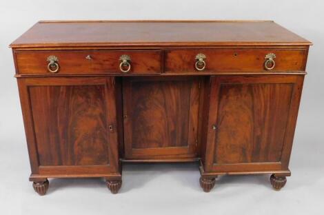 A George IV mahogany sideboard