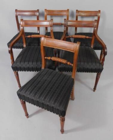 A set of nineteen early 19thC mahogany dining chairs