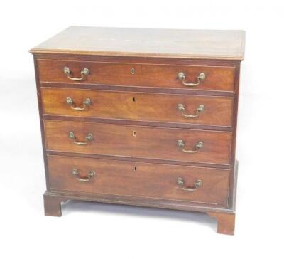 A George III mahogany chest of drawers