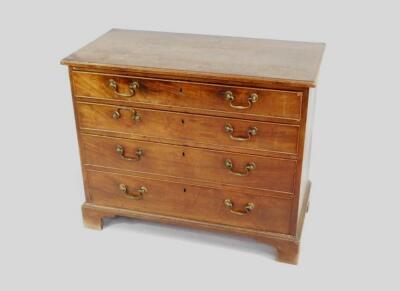 A George III mahogany chest of drawers