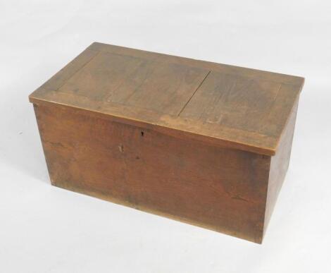 A 19thC oak chest