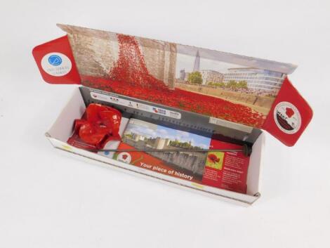 A WWI Tower of London porcelain commemorative Poppy