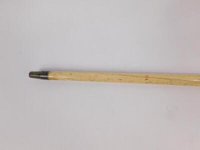 An early 19thC marine ivory and whalebone walking stick - 2