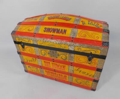 A Billy Baldwin Travelling Showman's trunk