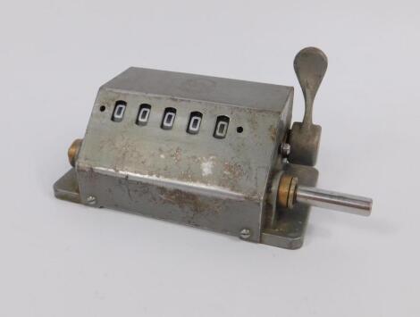 A 1930's English Numbering Machines industrial counter