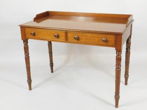 A Victorian mahogany side table