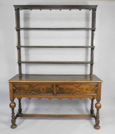 A 19thC oak dresser