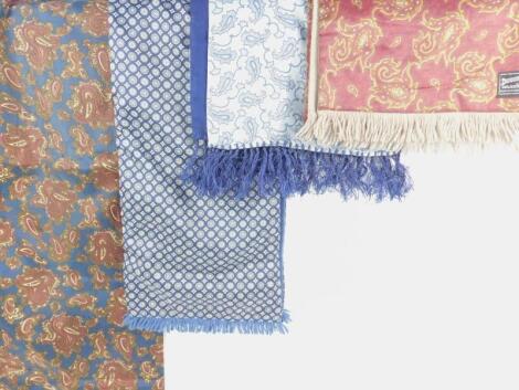 Four gentleman's scarves