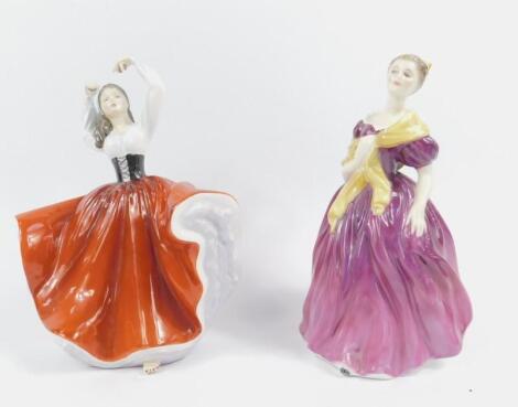 A Royal Doulton figure modelled as Adrienne HN2152