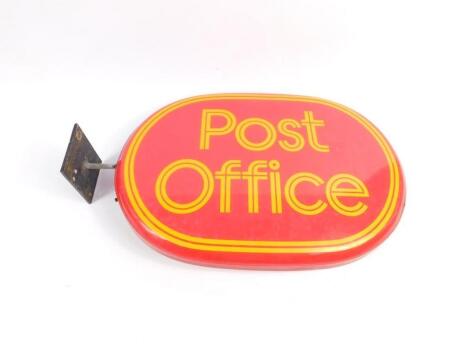 An enamel Post Office oval sign