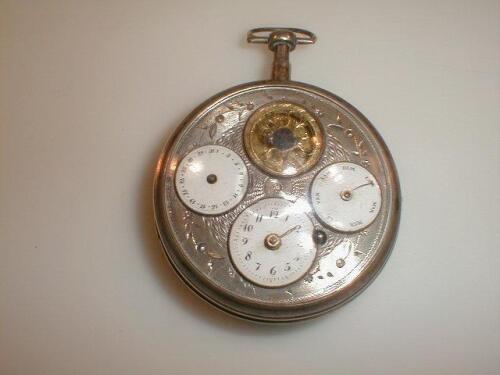 A 19thC French silver cased pocket watch