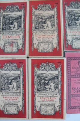 Various early to mid 20thC ordnance survey maps - 3