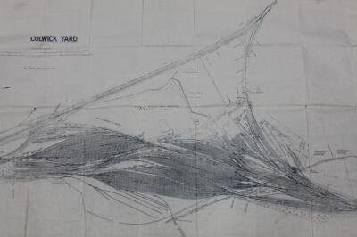 An original blue print of the Colwick Yard railway - 2