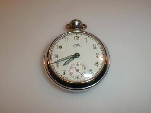 A chromed Smith Empire pocket watch