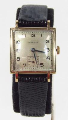 A gentleman's 9ct gold cased Mappin Art Deco wristwatch - 2