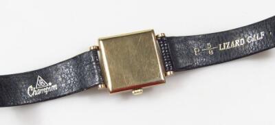 A gentleman's 9ct gold cased Mappin Art Deco wristwatch - 3