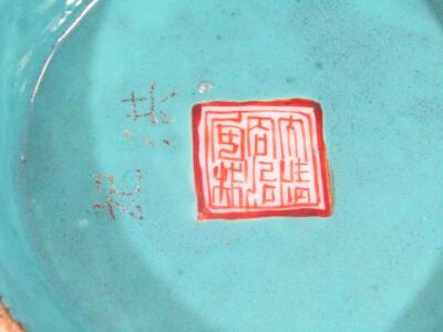 A Chinese semi-porcelain Kangxi style dish - 4