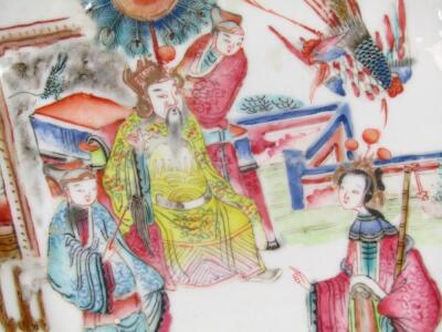 A Chinese semi-porcelain Kangxi style dish - 5