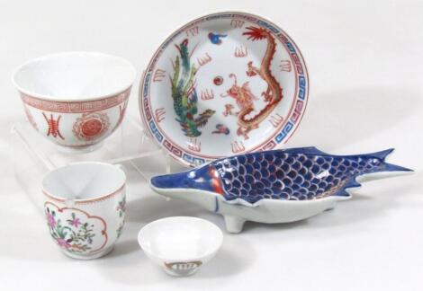 Various oriental pottery porcelain