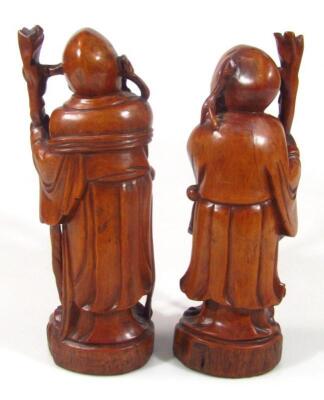 A Chinese carved wooden figure - 3