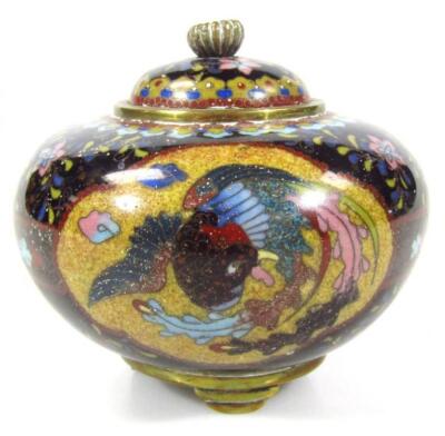 A 20thC Chinese cloisonné bowl and cover