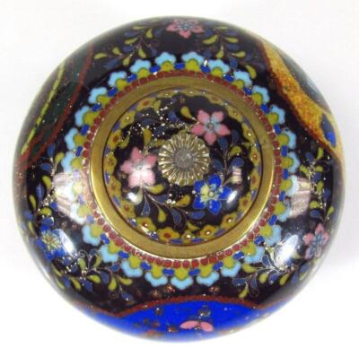 A 20thC Chinese cloisonné bowl and cover - 4