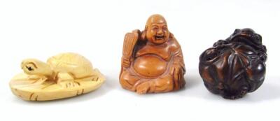 Various resin and other carved and moulded netsuke fish - 8