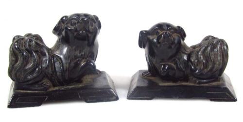 A pair of Chinese figures of Dogs of Fo