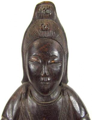 A 19thC oriental wooden carving - 6