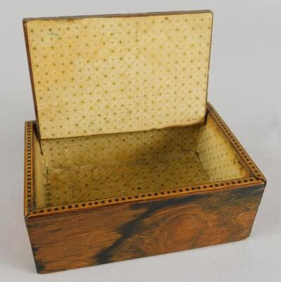 A 19thC Tunbridge Ware and parquetry box - 2