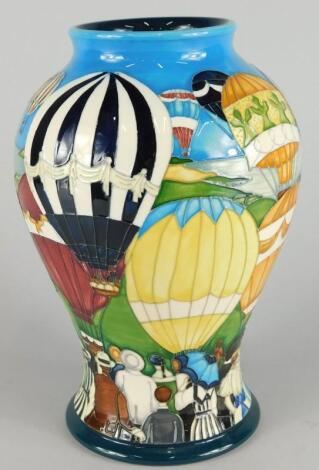 A Moorcroft Up Up & Away vase