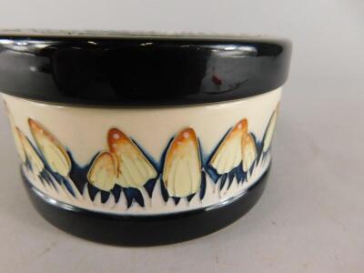 A Moorcroft trial piece circular box and cover - 2