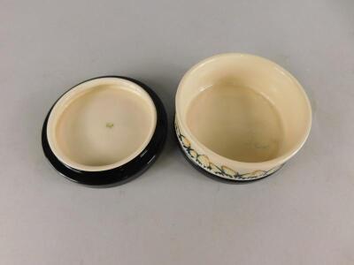 A Moorcroft trial piece circular box and cover - 3