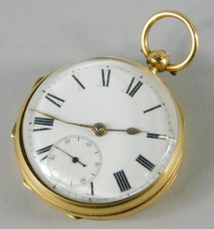 A small 18ct gold pocket watch