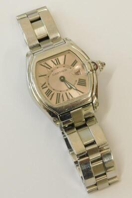 A lady's Cartier Roadster stainless steel wristwatch - 2