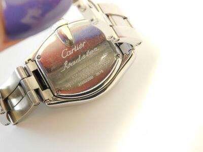 A lady's Cartier Roadster stainless steel wristwatch - 4