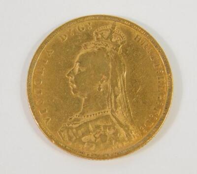 A Victorian gold sovereign 1890