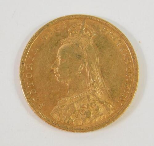 A Victorian gold sovereign 1891