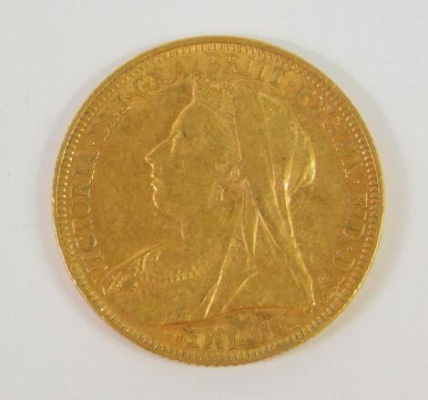 A Victorian gold sovereign 1895