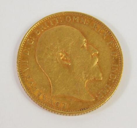 An Edward VII gold sovereign 1905