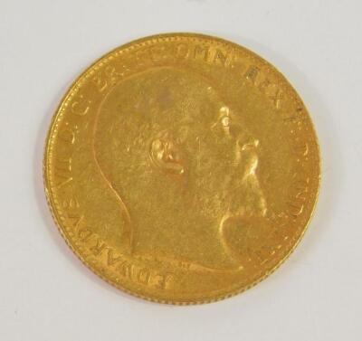 An Edward VII gold sovereign 1906