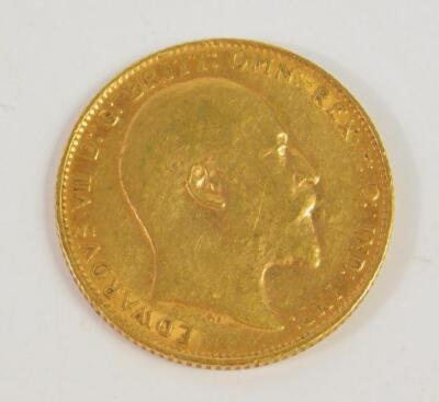 An Edward VII gold sovereign 1906