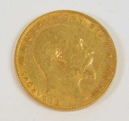 An Edward VII gold sovereign 1906