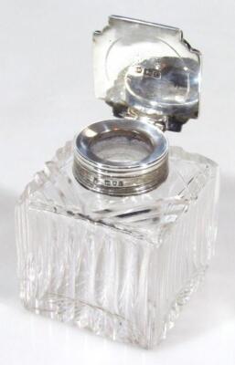 A Victorian silver ink stand - 4