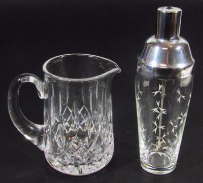 A 20thC Waterford crystal water jug