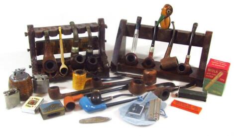 Various pipes and smoking related items
