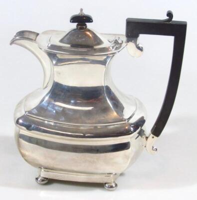 A George V silver coffee pot