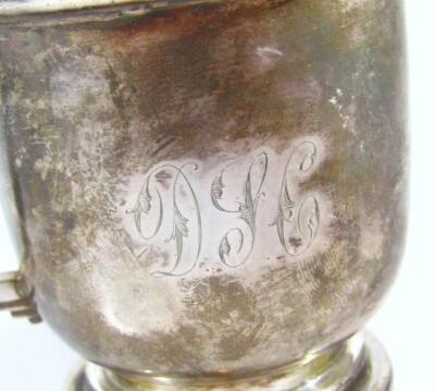 An Elizabeth II silver christening mug - 3