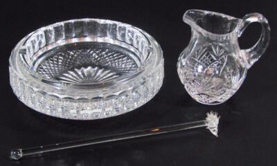 A modern Waterford crystal ashtray